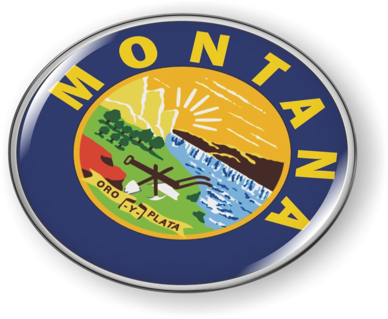 Montana - State Flag Emblem